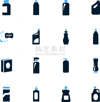 化学制品,家庭生活,符号,分离着色,白色,卫生,干净,大桶,布置,设计