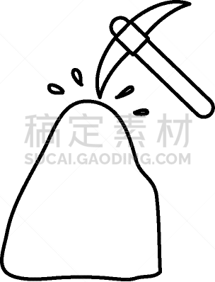 石头,琴拨,工具,矿,分离着色,考古学,金属,矿工,图像,工业