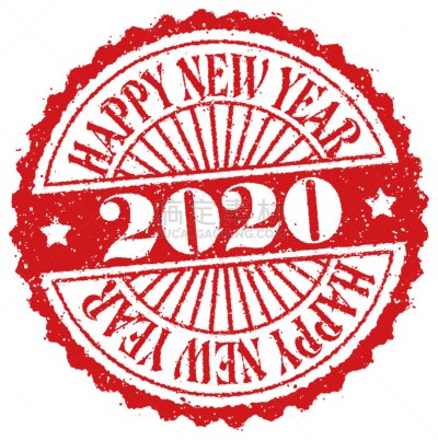 2020,贺卡,新年前夕,绘画插图,橡皮章,矢量,电子收费系统,背景分离,复古风格,肮脏的