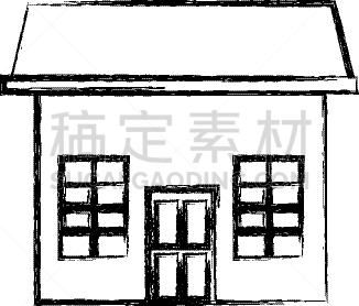 可爱的,建筑外部,房屋,图标,分离着色,房地产,公寓,Rent,城镇,设计