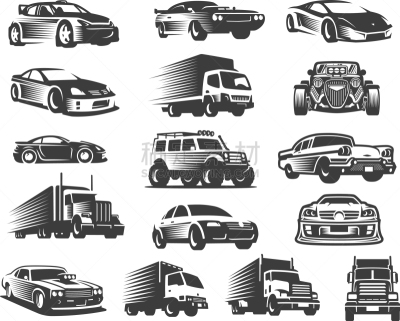汽车,交通,字体,符号,个性,多功能车,商务,运动,收集,布置