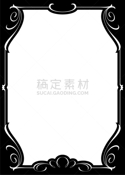 华丽的,边框,形状,漩涡形,对称,背景,图像,矢量,Art Deco风格,生长
