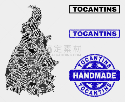 托坎廷斯,手艺,州,肮脏的,建筑业,证章,水印,构图,做