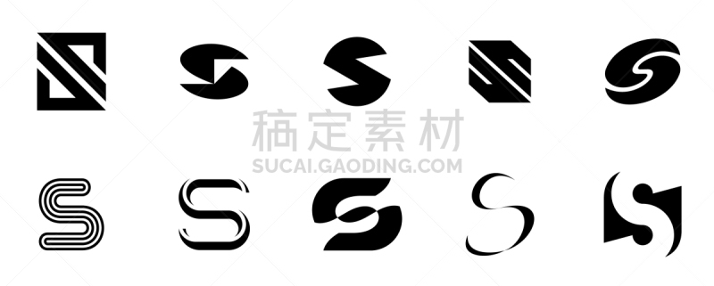 品牌名称,英文字母S,商务,几何形状,字母,字母表次序,信函,模板,布置,弯曲