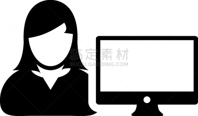 人,女性,显示器,计算机图标,商务,计算机,外包,工程师,技术,女人