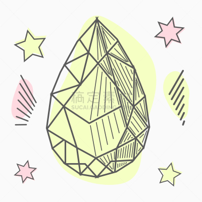 水晶,玫瑰,动物手,叶子,蛾,线条画,华丽的,谷物,几何形状,绘制
