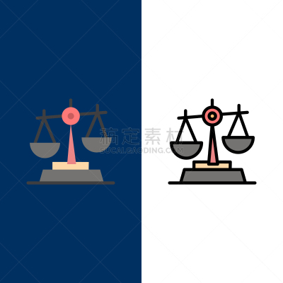 平衡,平坦的,线条,符号,商务