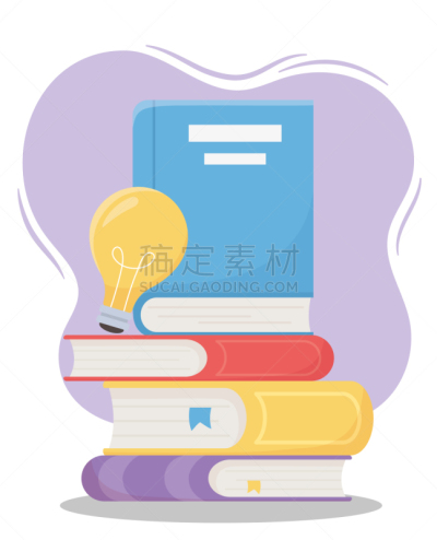 电灯泡,想法,书,在线教育,叠
