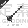 灰色,农业,绘画插图,矢量,园艺,叶子,耙子,图标,分离着色,菜园