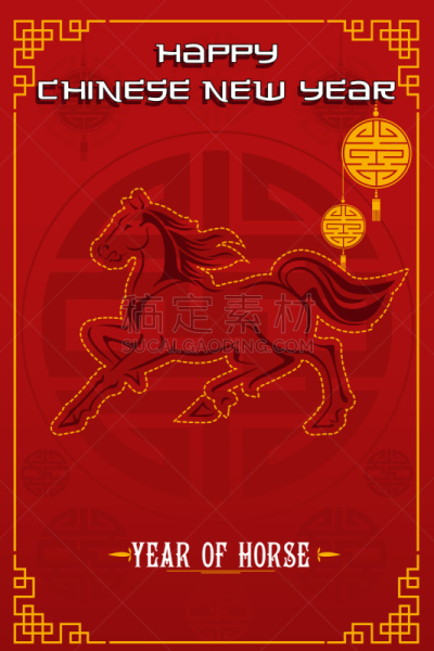 春节,式样,传统,红色,贺卡,黄金,动物,庆祝,装饰