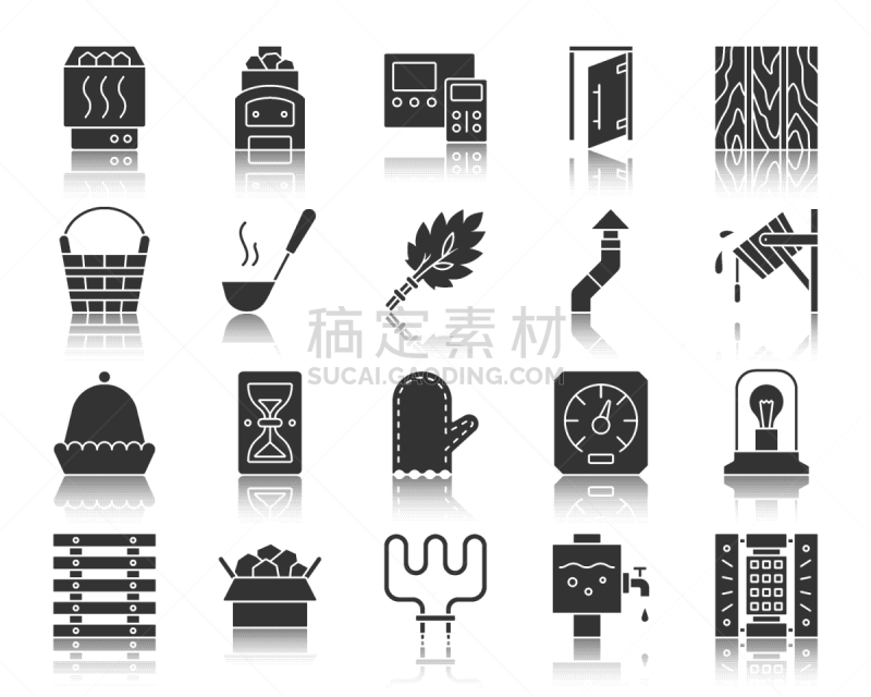 设备用品,桑拿浴,黑色,计算机图标,连指手套,长柄勺,灯罩,公共浴室,品牌名称,剪影