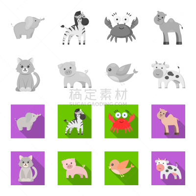 动物,完美,平衡折角灯,计算机图标,斑马,纯种犬,哺乳纲,象,猪,鸟类
