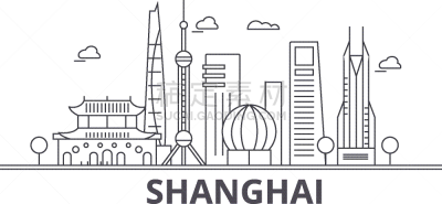 建筑,城市天际线,上海,分界线,亚洲,夜晚,商务,摩天大楼,中心