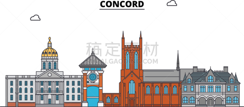 国际著名景点,美国,公寓,康科德,名声,法国,特拉华,自然美,喷泉,天空