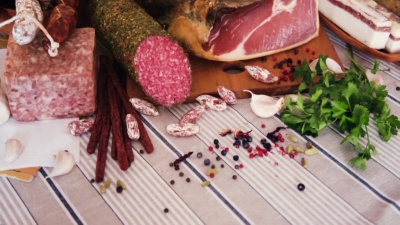 美味的各种肉类