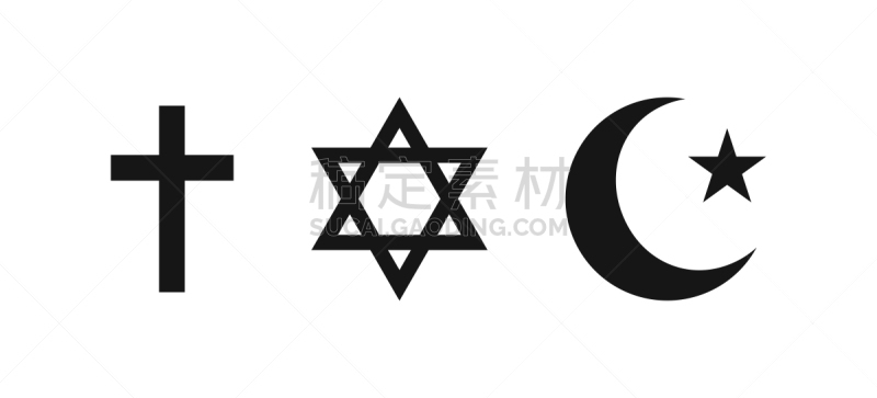 计算机图标,犹太教,矢量,白色背景,扁平化设计,祈祷