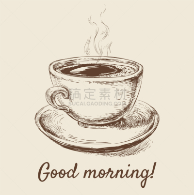 草图,咖啡杯,星巴克,分离着色,白色,热,陶瓷制品,咖啡,杯,绘制