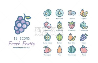 清新,水果,计算机图标,矢量,一个物体,自然界的状态,食品,泰国,木瓜,西瓜