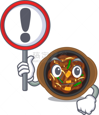 吉祥物,盘子,标志,韩式烧牛肉,上菜,野餐烤牛肉,可爱的,韩国食物,牛排,热