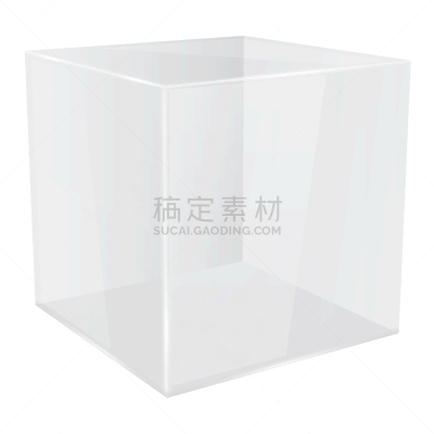 几何形状,三维图形,白色,透明,玻璃砖,背景分离,模板,立方体形状,阴影,背景