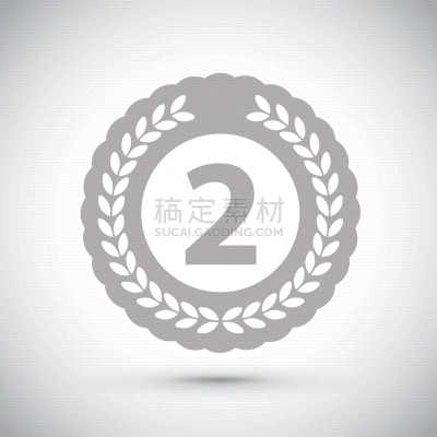 奖牌,第二名,分离着色,娱乐比赛,运动,空白的,图像