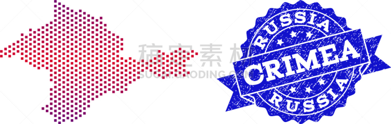 斑点,抽象拼贴画,克里米亚,疤,组物体,红色,蓝色,式样,划痕