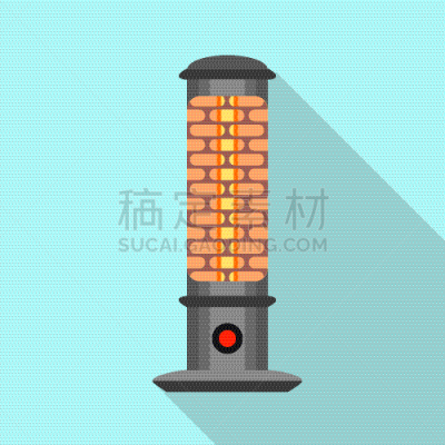 图标,电暖气炉,扁平化设计,热,季节,金属,太空,塑胶,校准仪,冬天
