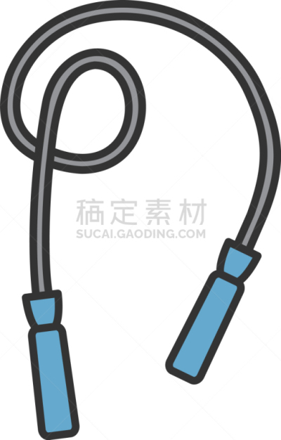 jump rope color icon