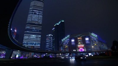 上海夜景的未来主义
