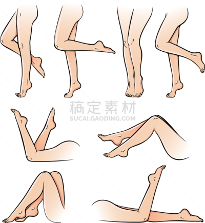 腿,女性,人,高雅,图像,鞋子,女人,布置,收集,赤脚