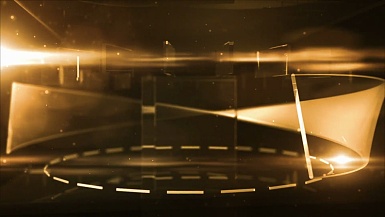 抽象玻璃背景循环-午夜金色(全高清)