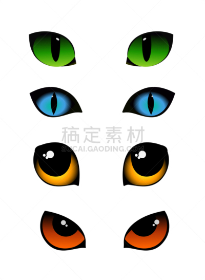 猫,动物眼睛,分离着色,宠物,秘密,怪异,野生动物,图像,收集