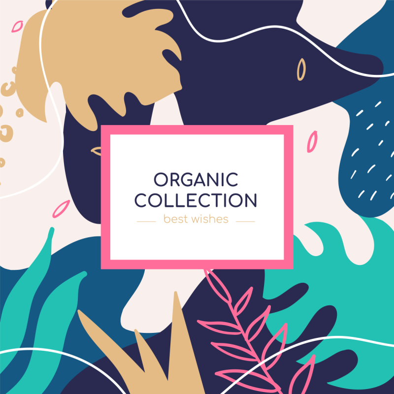 organic collection social media banner_模板素材-稿定设计