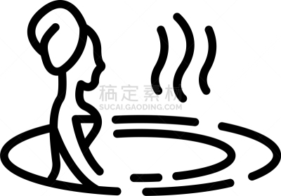 女人,轮廓,水,高雅,计算机图标,头发,黑色,按摩,收集