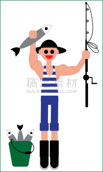 捕捞鱼,分离着色,自然,男人,图像,船,钓鱼,休闲,追击