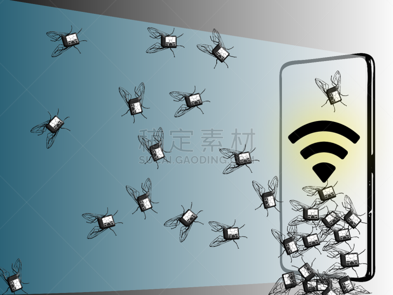 智能手机,背景,两翼昆虫,sim卡,黑色,蓝色背景,纹理,白色,充满的,剪影