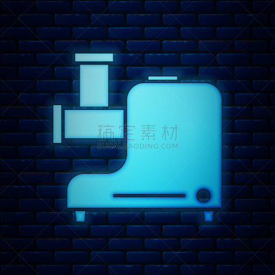 绞肉机,背景,厨房,绘画插图,矢量,荧光,分离着色,枉费心机,图标,发光