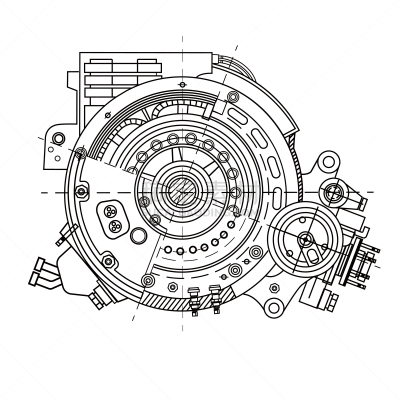 electric motor section representing the internal