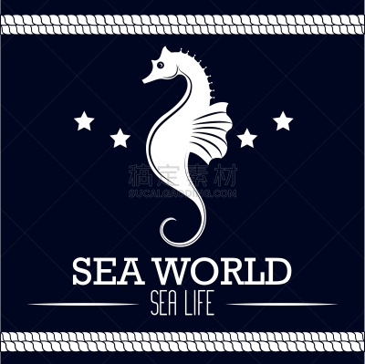 海马,式样,标签,海洋公园,新生活,自然,华丽的,图像,海洋