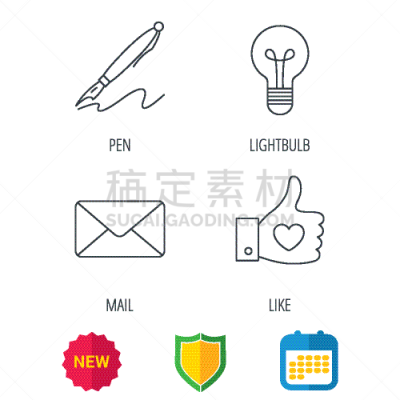 邮件,电灯泡,动物心脏,计算机图标,轮廓,待发箱,直的,信函,收件箱,爱