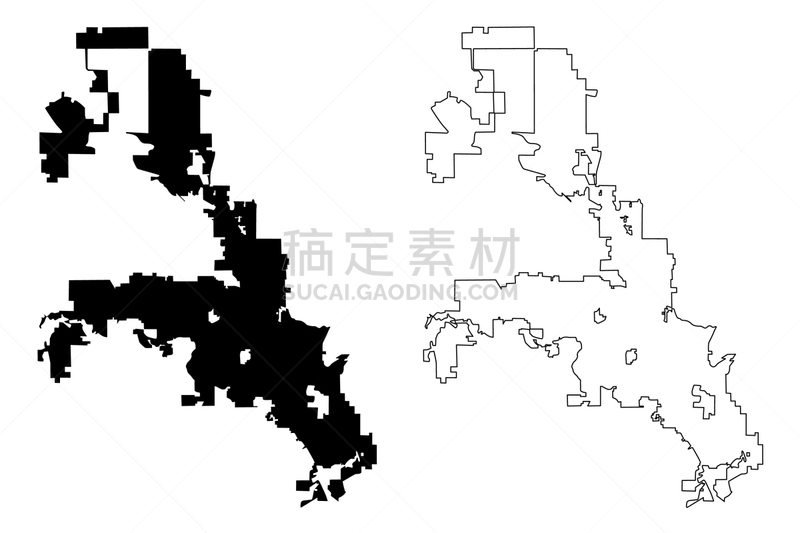 里诺,城市,美国,边界,现代,草图,乱画,潦草,剪影