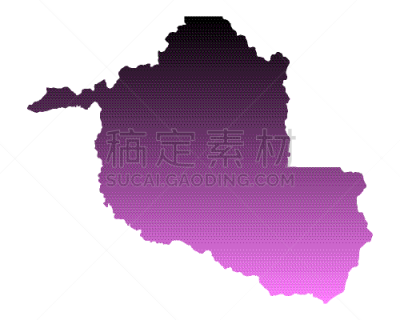 朗多尼亚洲,分离着色,矢量,粉色,巴西,联邦大楼,州,图像,旅行