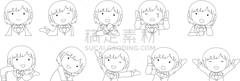 可爱的,半身像,棕色头发,女生,注视镜头,惊骇,一个人,引座员,女人,女高中生