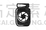 广口瓶,品牌名称,相机,图标,商务,直的,模板,设备用品,设计,复古