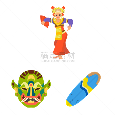 巴厘岛,标志,印度尼西亚,传统,运动,面具,厚木板,女人,自然美,动物