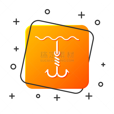 分离着色,白色,鱼钩,水下,图标,商务,钢铁,细毛纤维,设备用品,剪影