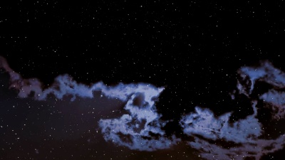 星星和星云。
