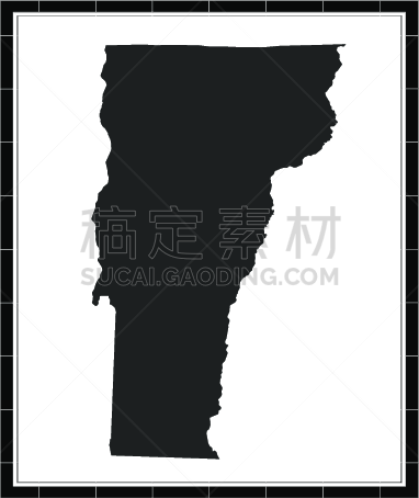 轮廓,矢量,佛蒙特,美国州,打印单据,边框,乡村风格,标签,自然地理,灰色背景