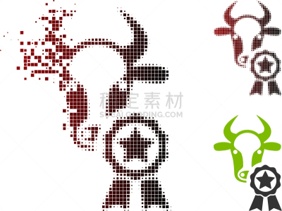 损坏的,奖,计算机图标,母牛,像素化,农业,红色,安全的,点染,骨折