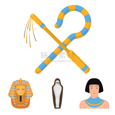 黄金,埃及,平衡折角灯,防护面罩,分离着色,坟墓,木乃伊化的,男人,收集